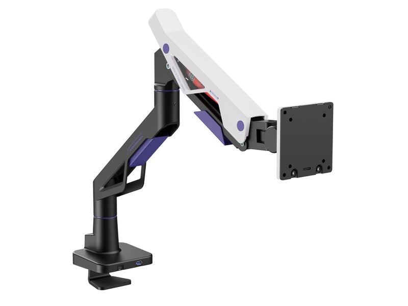 Brateck LDT95-C012UC Atlas Neo Gaming Monitor Arm with USB-A & USB-C Ports For most 24"~57" Monitors, Fit Curved Monitor, Matte Black & White new