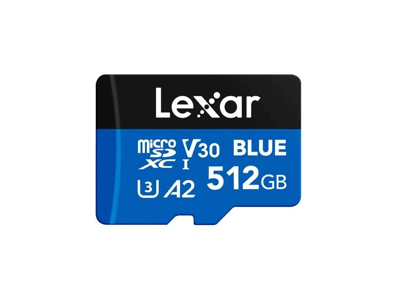 Lexar BLUE microSDXC™ UHS-I Card 512GB C10 A2 UHS-I U3 V30
