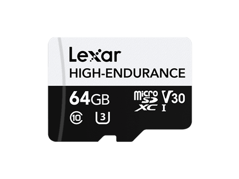 Lexar High-Endurance microSDXC™ UHS-I cards 64GB