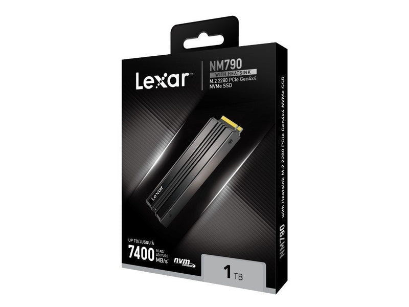 Lexar NM790 4TB with Heatsink M.2 2280 PCIe Gen 4×4 NVMe SSD