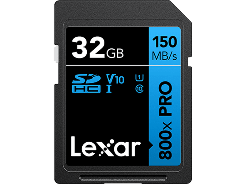 Lexar High-Performance 800x PRO 32GB SDHC™ SDXC™ UHS-I Card BLUE