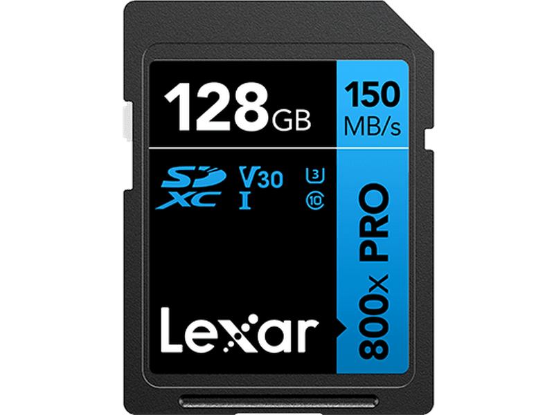 Lexar High-Performance 800x PRO 128GB SDHC™/SDXC™ UHS-I Card BLUE