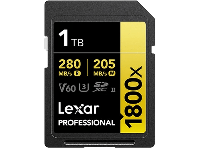Lexar Professional 1800x 1TB SDXC™ UHS-II Card GOLD