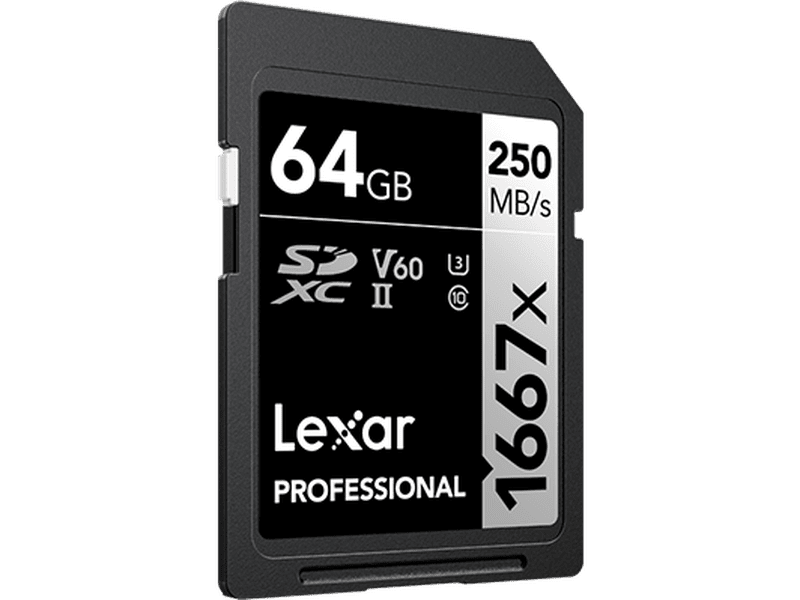 Lexar Professional 1667x 64GB SDXC™ UHS-II Card SILVER