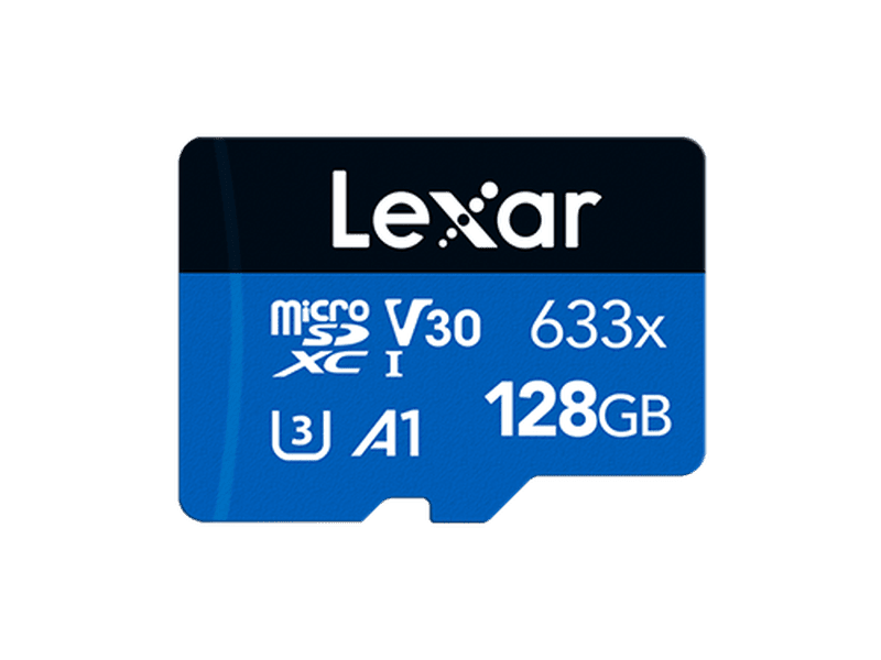 Lexar High-Performance 633x 128GB microSDHC™/ microSDXC™ UHS-I Card BLUE