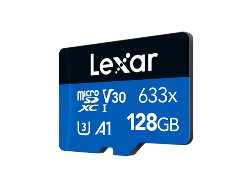 Lexar High-Performance 633x 128GB microSDHC™/ microSDXC™ UHS-I Card BLUE