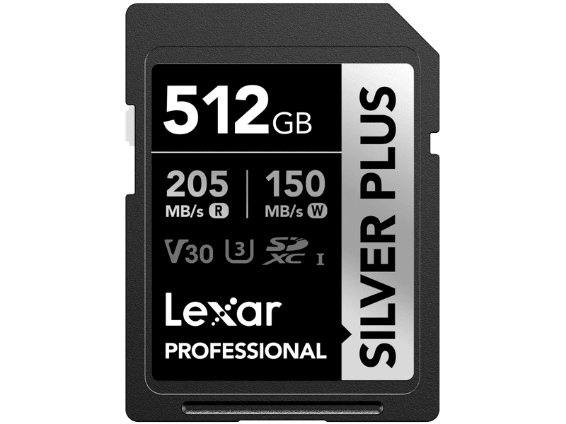 Lexar Professional SILVER PLUS 512GB SDXC™ UHS-I Card