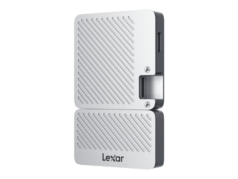 Lexar LSL400S002T-RNSNG Professional Go Portable SSD with Hub SL400 2TB Silver