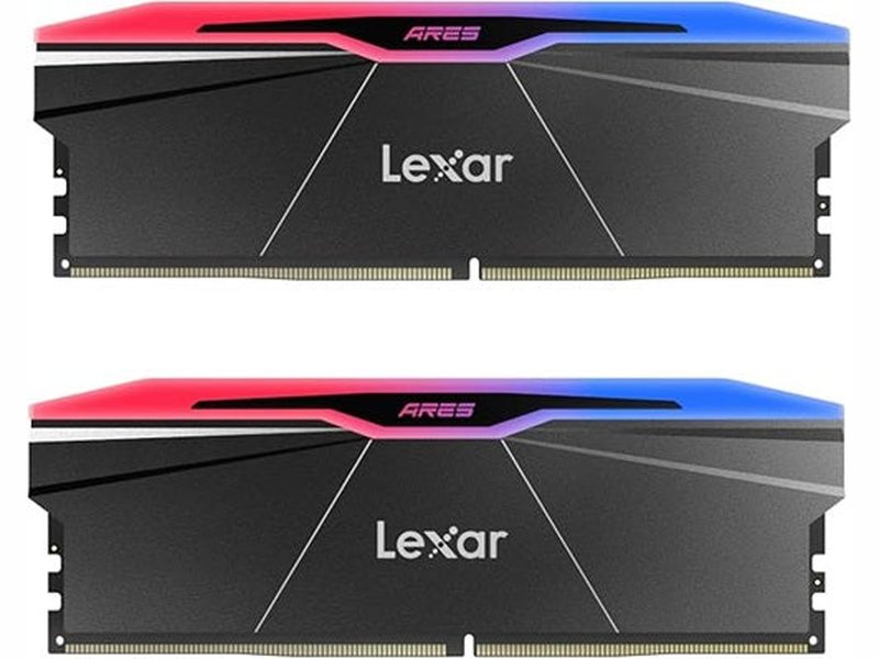 Lexar LD5U16G76C36BR-RGD ARES 2nd Gen U-DIMM DDR5 7600 32GB Kit 16GB*2 , CL36, RGB Black, dual pack