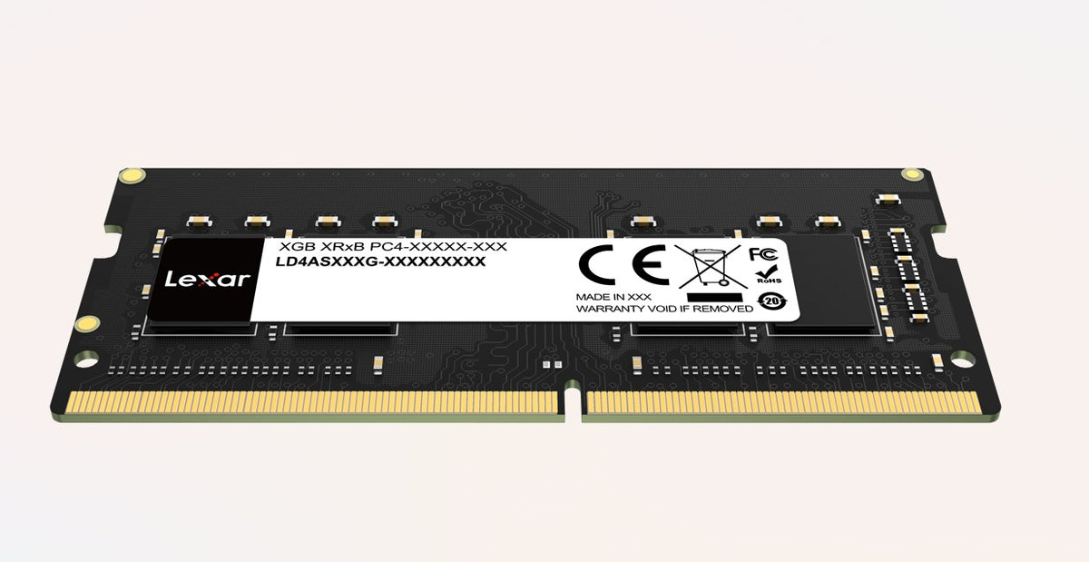 Lexar 8GB DDR4 2666MHz CL19 SODIMM Laptop Memory LD4AS08G-B2666GSST