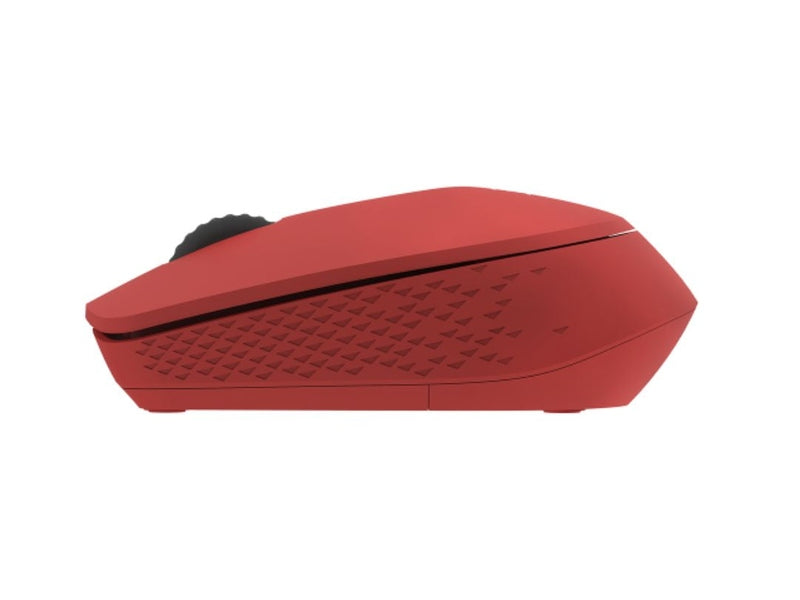 RAPOO M100 2.4GHz & Bluetooth 3 / 4 Quiet Click Wireless Mouse Red - 1300dpi Connects up to 3 Devices, Up to 9 months Battery Life