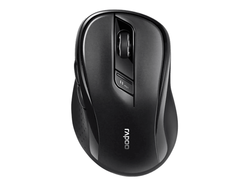RAPOO M500 Multi-Mode, Silent, Bluetooth, 2.4Ghz, 3 device Wireless Optical Mouse - Simultaneously Connect Multiple Devices