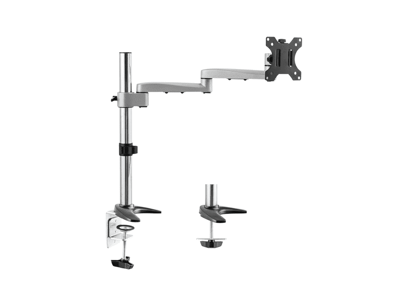 Astrotek Monitor Stand Desk Mount 44cm Arm for Single LCD Display 21.5" 22" 23.6" 24" 27" 8kg 30° tilt 180° swivel 360° rotate VESA 75x75 100x100