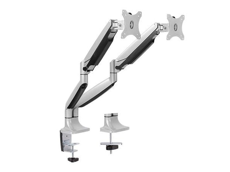 Brateck Dual Monitor Aluminum Interactive Counterbalance Monitor Arm Fit Most 13''-32'' Monitors Up to 9kg per screen VESA 75x75/100x100