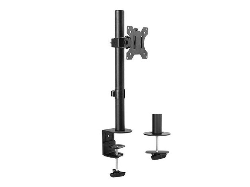 Brateck Single Screen Economical Articulating Steel Monitor Arm Fit Most 13"-32" LCD monitors, Up to 8kg per screen VESA 75x75/100x100