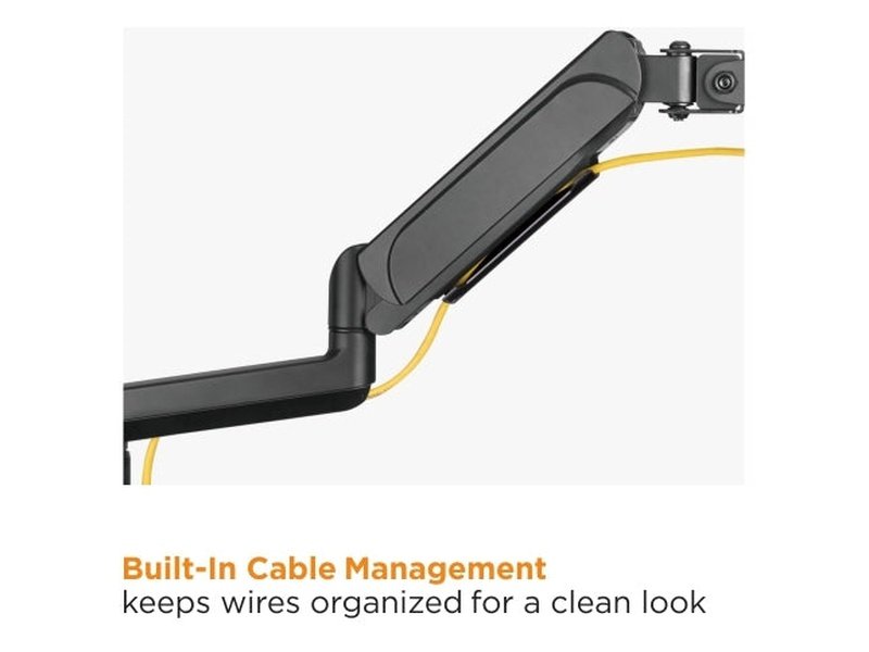 Brateck Dual Monitors Pole-Mounted Gas Spring Monitor Arm Fit Most 17"-32" Monitors Up to 9kg per screen VESA 75x75/100x100