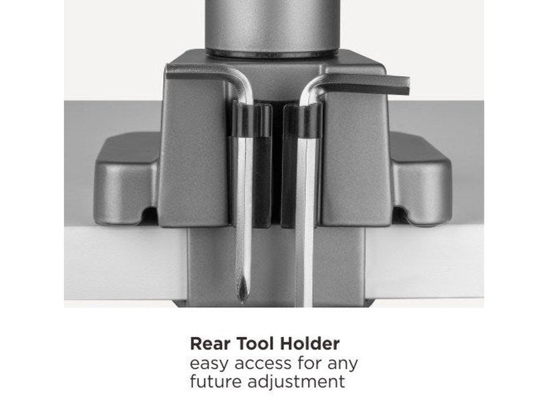 Brateck Dual Monitor Economy Heavy-Duty Gas Spring Monitor Arm with USD 3.0 Ports Fit Most 17"-35" Up to 15kg