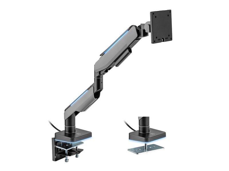 Brateck Single Heavy-Duty RGB Gaming Monitor Arm Fit Most 17"-49" Monitor up to 20kg