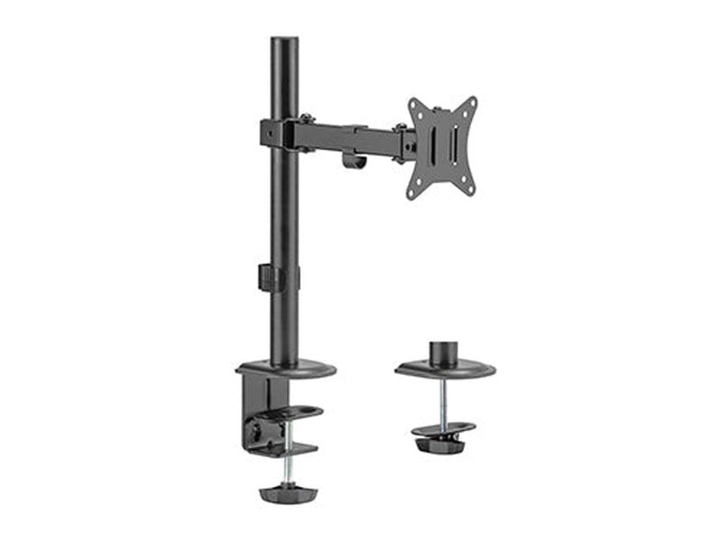 Brateck Single-Monitor Steel Articulating Monitor Mount Fit Most 17"-32" Monitor Up to 9KG VESA 75x75,100x100 Black