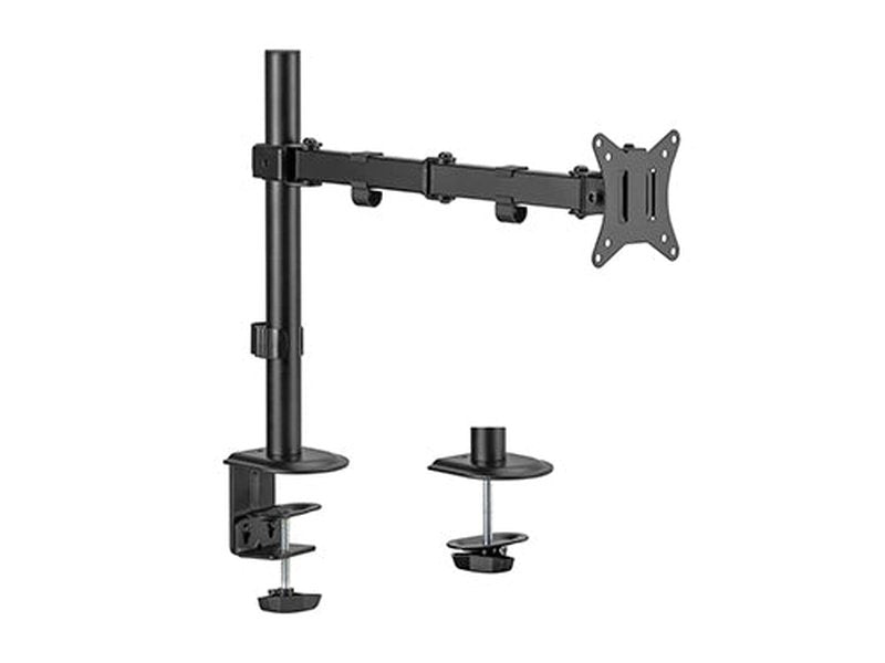 Brateck Single-Monitor Steel Articulating Monitor Mount Fit Most 17"-32" Monitor Up to 9KG VESA 75x75,100x100