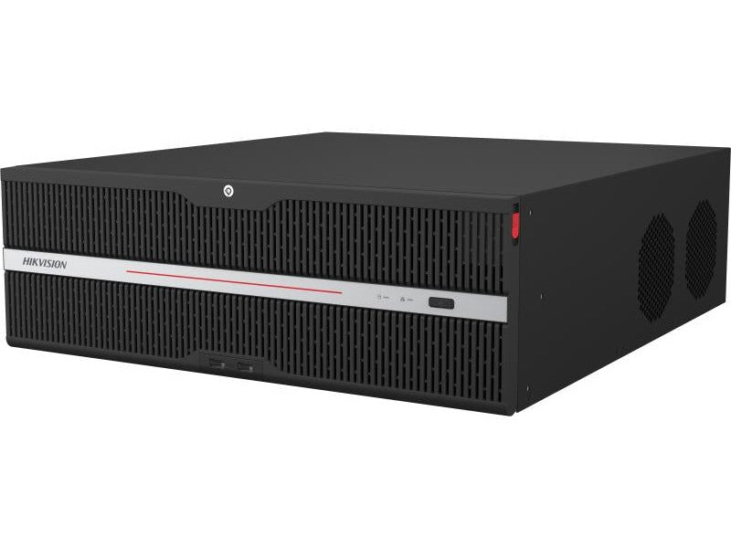 Hikvision S-Series 96128NXI-S16R 128CH NVR, 1280MBps, 8K, VGA/HDMI, 16 BAY, 3RU, RAID, NO