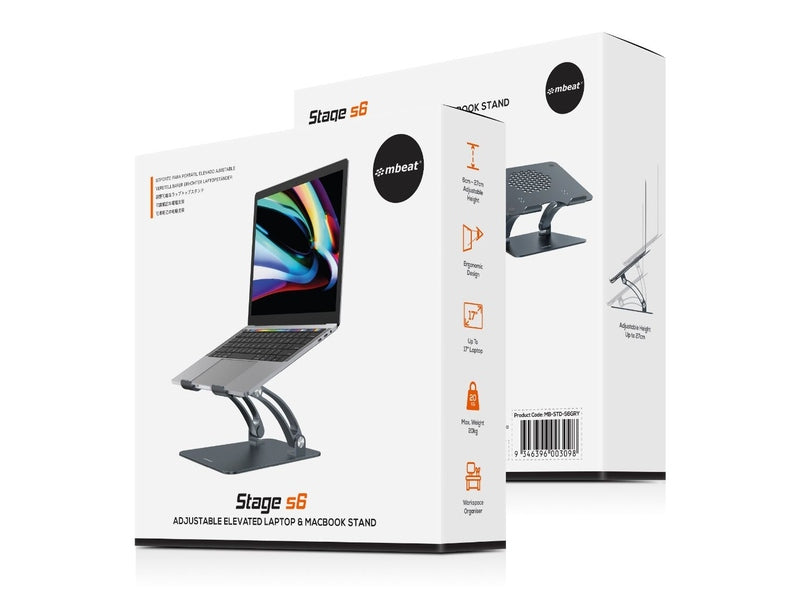 mBeat Stage S6 Adjustable Elevated Laptop Stand