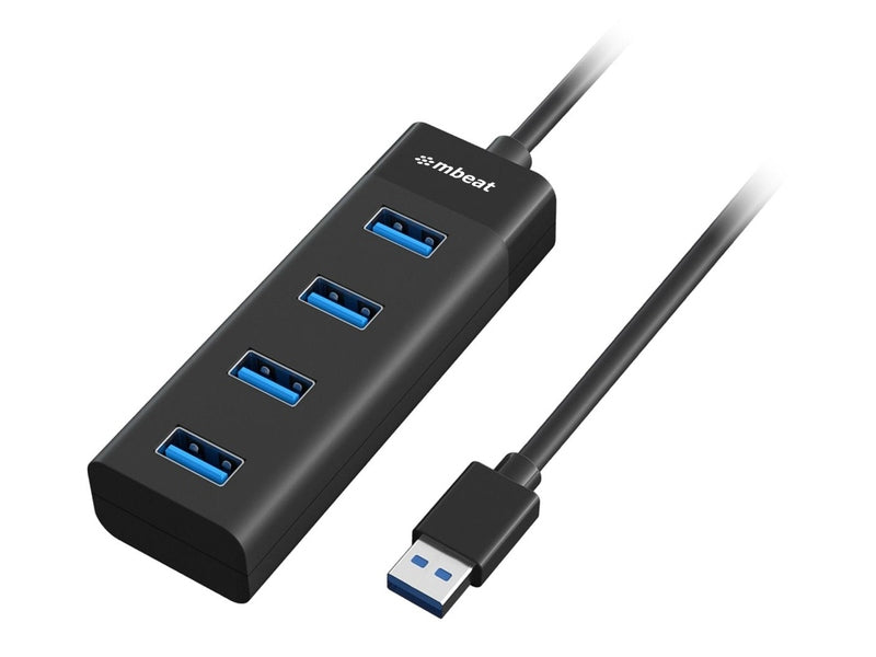 mBeat 4-Port USB 3.0 Hub - Black