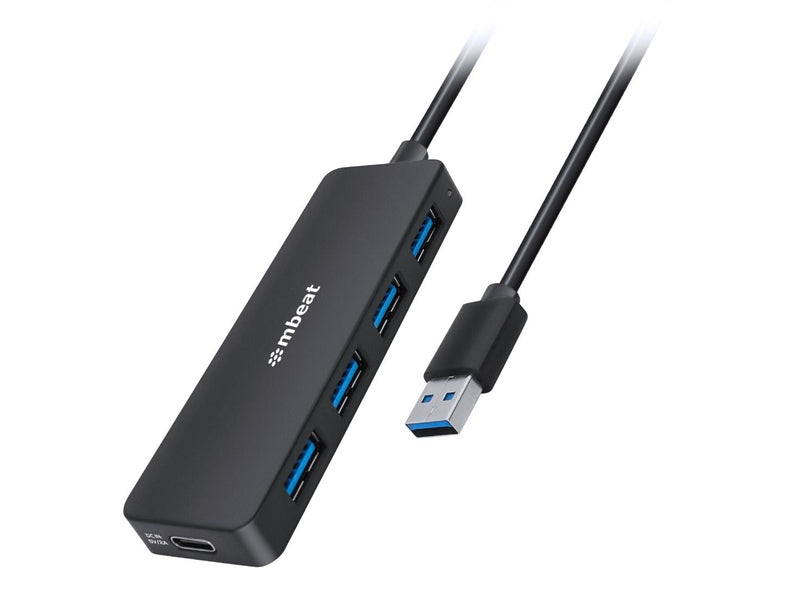 mBeat 4-Port USB 3.0 Hub with USB-C DC Port
