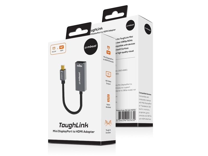 mBeat Tough Link Mini DisplayPort to HDMI Adapter