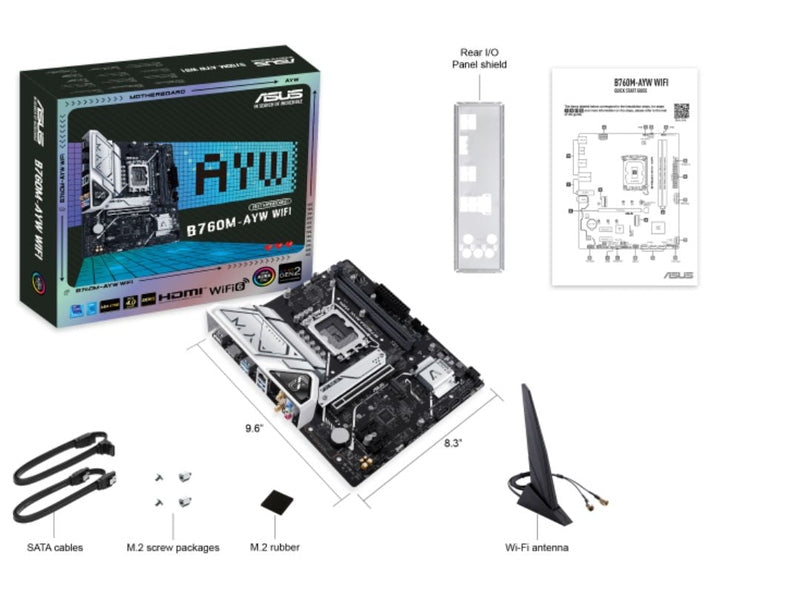 ASUS B760M-AYW WIFI Intel LGA1700 mATX Motherboard