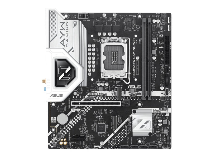 ASUS H810M AYW GAMING WIFI-CSM Micro-ATX Motherboard Up to 128GB DDR5 2x Slots , 1 x PCIe 4.0, 2 x M.2 slots, 4 x SATA, WiFi 6, 1 x HDMI, 1 DP