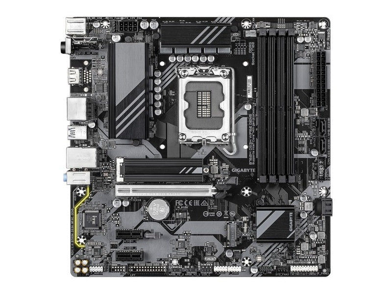 Gigabyte B760M DS3H WIFI6E GEN5 Intel LGA 1700 mATX Motherboard, 4x DDR5 ~256GB, 1x PCI-E x16, 2x M.2, 4x SATA, 5x USB 3.2, 6x USB 2.0