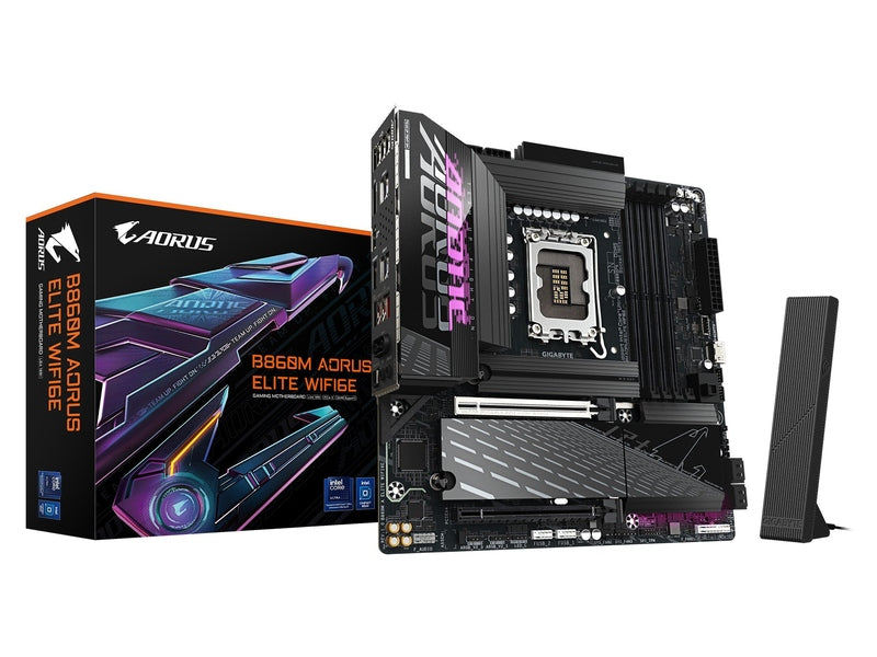 Gigabyte M/B B860M A ELITE WIFI6E 1.0, Intel ® B860, 4 x DDR5 up to 256 GB, 2x HDMI, 2 x PCI Express x16, 3 x M.2, 4 x SATA, 8x USB 3.2
