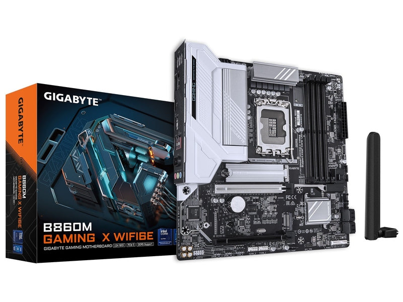 Gigabyte M/B B860M GAMING X WIFI6E 1.0, Intel ® B860, 4 x DDR5 up to 256 GB, 1x HDMI, 2 x PCI Express x16, 2 x M.2, 4 x SATA, 6x USB 3.2
