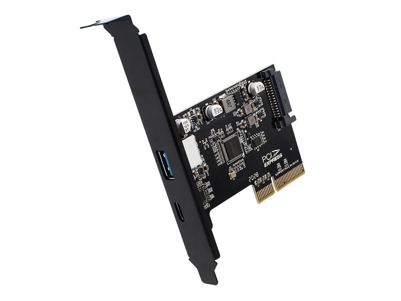 Simplecom EC312v2 PCIe x4 to 2-Port USB 3.2 Gen II 10Gbps USB-C and USB-A Expansion Card