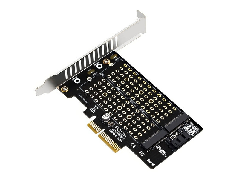 Simplecom EC412v2 NVMe and SATA M.2 SSD to PCIe x4 Expansion Card