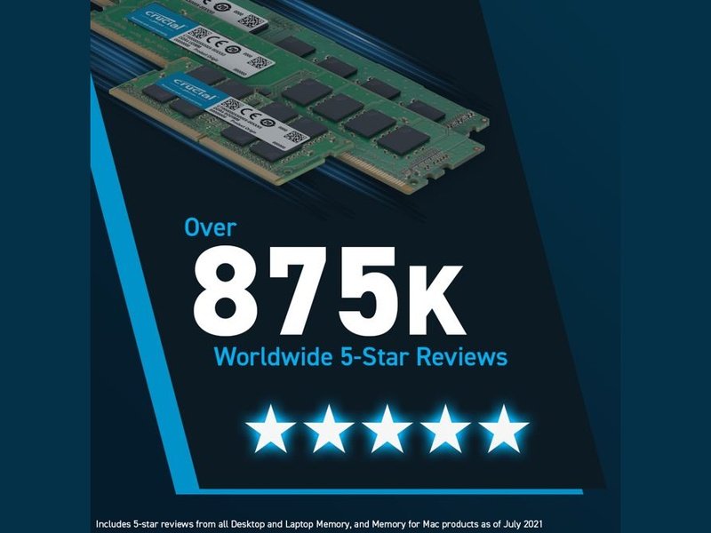 Crucial 32GB 1x32GB DDR5 SODIMM 4800MHz C40 1.1V Laptop Memory