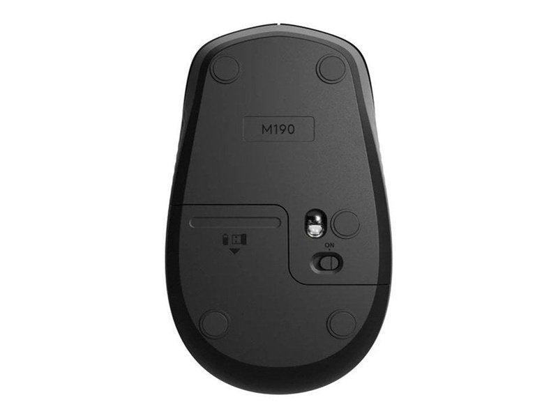 Logitech M190 Full-Size Wireless Mouse - Charcoal
