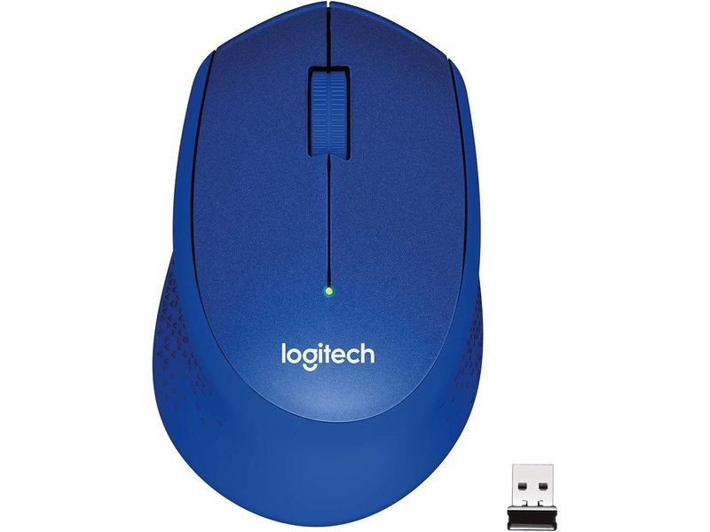 Logitech M331 SILENT PLUS Wireless Mouse Blue DPI Min/Max : 1000± 1-Year Limited Hardware Warranty