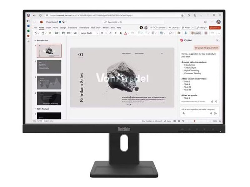 Lenovo ThinkVision E22-40 21.5" FHD 100Hz Height Adjustable Monitor 64C9MAR6AU