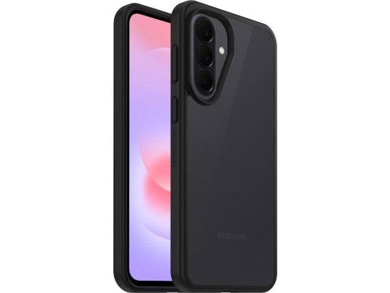 OtterBox React Samsung Galaxy A37 5G 6.7' Case Clear/Black - 77-000474 , Antimicrobial,DROP+ Military Standard, Raised Edges, 7 Years Warranty