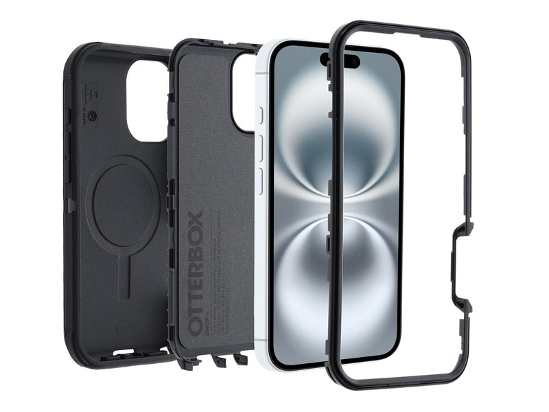 OtterBox Defender MagSafe Apple iPhone 16 6.1" Case Black - 77-95961