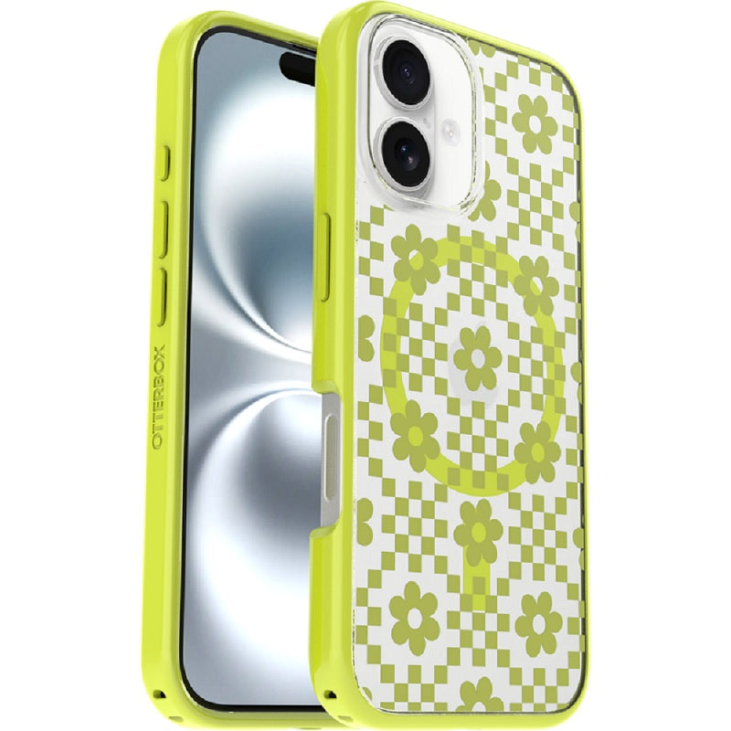 Otterbox Symmetry Clear Magsafe Apple iPhone 16 Case Daisy Dance