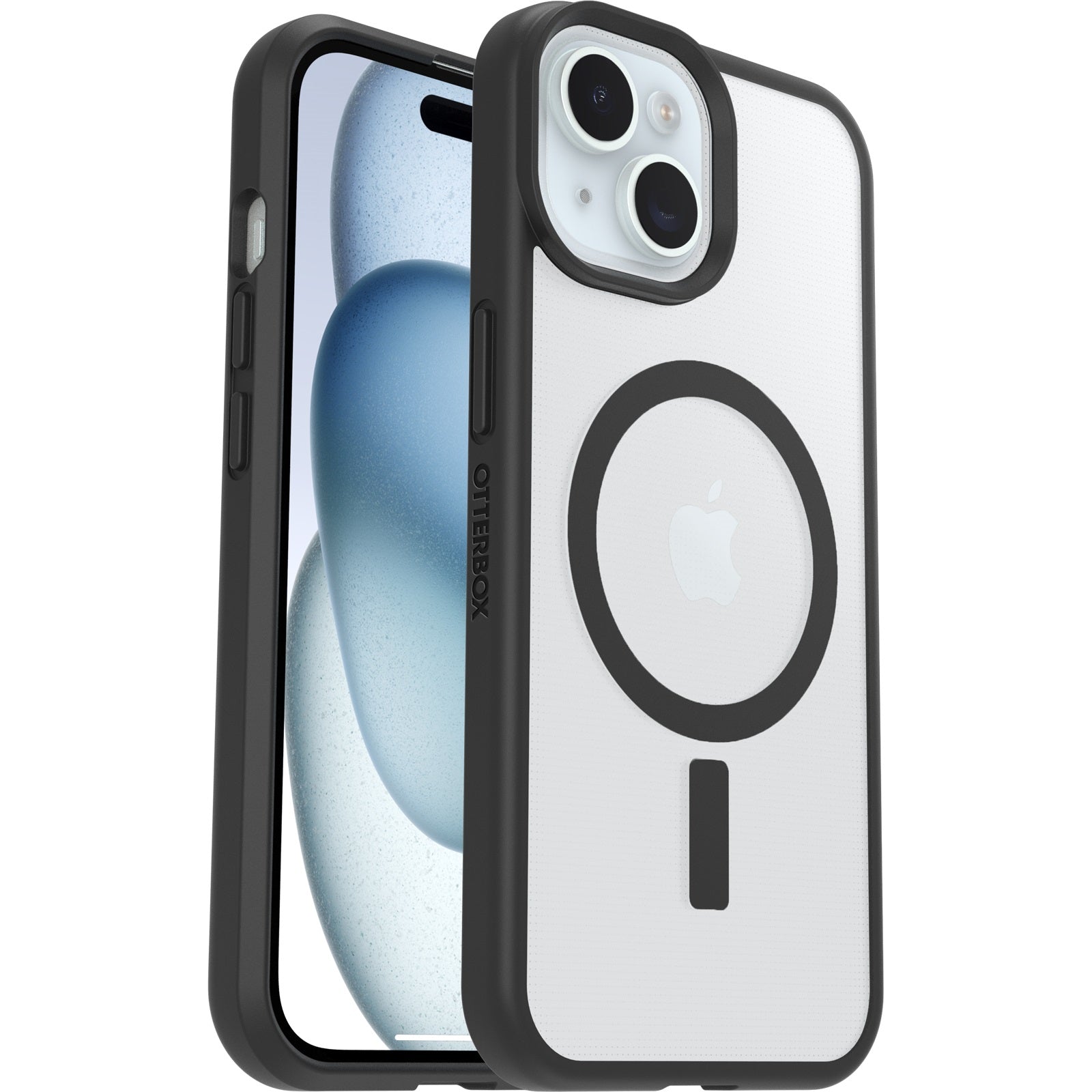 OtterBox React MagSafe Apple iPhone 16e/ iPhone 15/ iPhone 14/ iPhone 13 6.1' Case Black Crystal Clear/Black