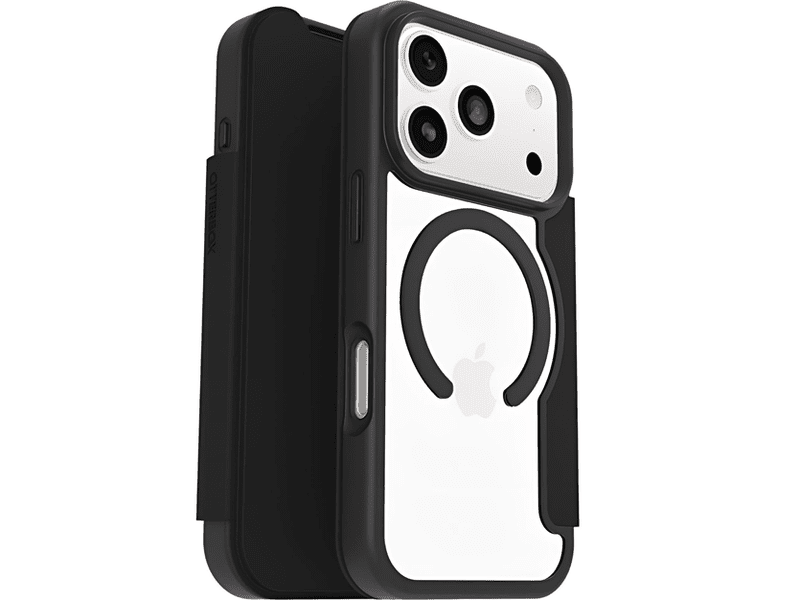 OtterBox React Folio MagSafe Apple iPhone 18 Pro / iPhone 17 Pro 6.3" Case Black Crystal Clear/Black - 77-98588 , 7 Years Warranty
