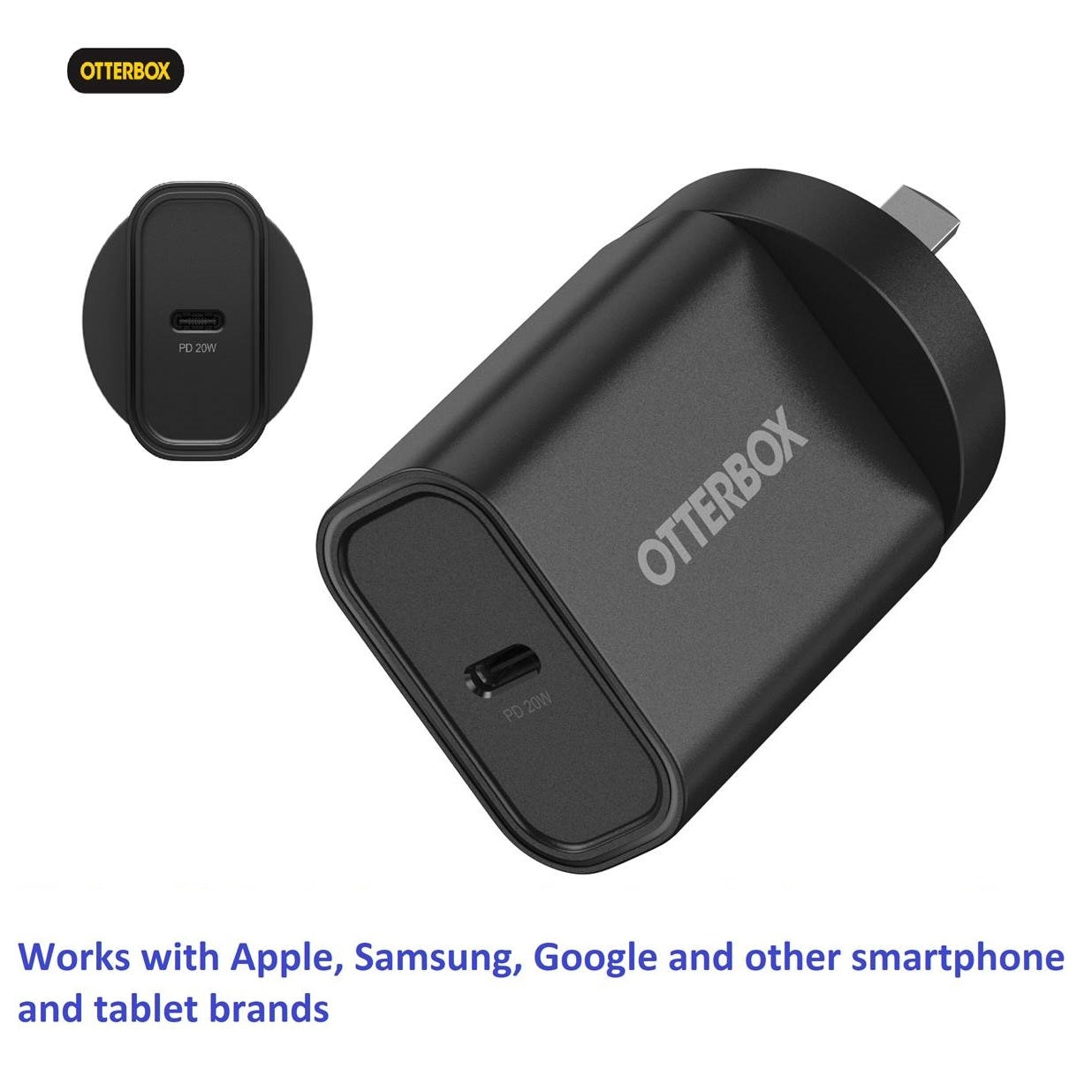 OtterBox 20W USBC Type I PD Fast Wall Charger Black