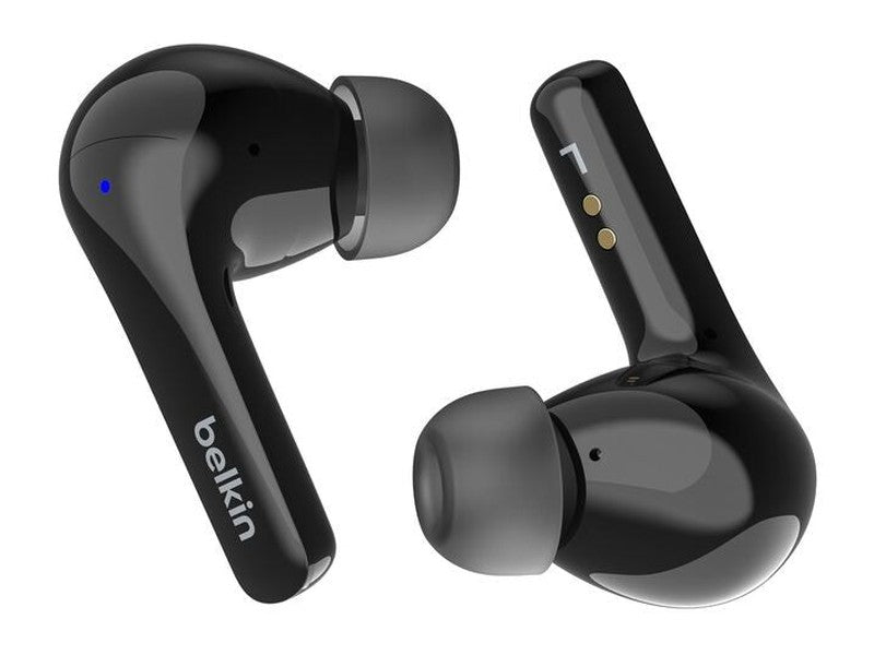 Belkin SoundForm Motion 2 True Wireless Earbuds - Black AUC010fqBKV2 , 33 hrs Battery, 12mm Drivers, BT 5.3 Multipoint, IPX5-Rated, 2YR