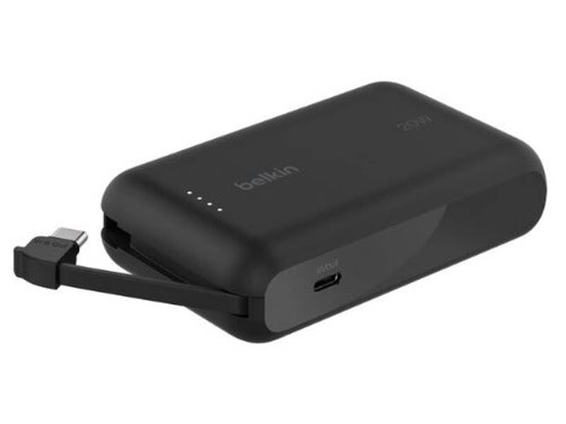 Belkin BoostCharge 10K Power Bank with Integrated 20W USB-C Cable 5.7 cm - Black BPB021fqBK , 2xUSB-C 20W , $2500 CEW, 2YR