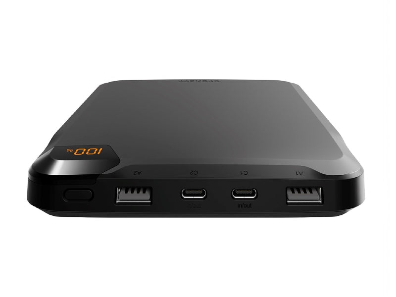 Cygnett ChargeUp VertPWR 25KmAh Laptop Power Bank 100W + USB-C Cable 40CM + Stand - Obsidian