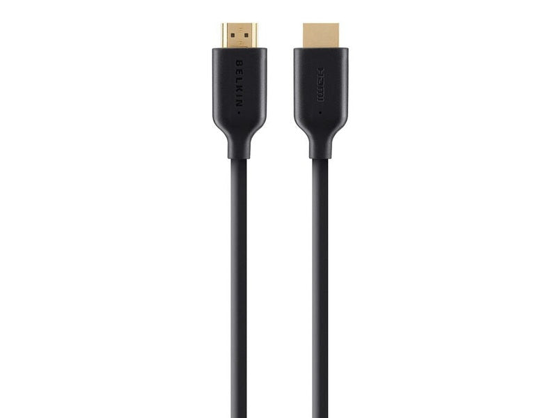 Belkin High Speed HDMI Cable w/ Ethernet 4K/Ultra HD Compatible 2M -Black F3Y021bt2M , 1080p, 3D Compatible, 10.2 Gbps Bandwidth, 2YR